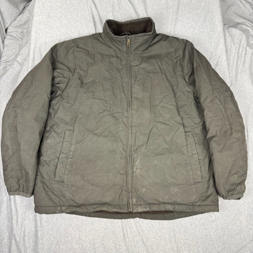 Filson Kodiak Insulated Jacket Mens XXXL 20067680 Raven Faded Black Gray Dry Wax